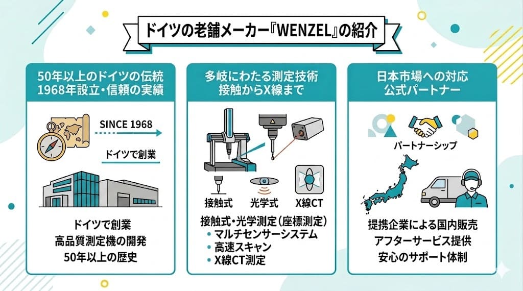 WENZELが提供している三次元測定機の特徴